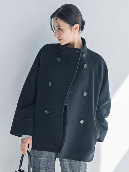 プレミアムウールカシミヤショートコート