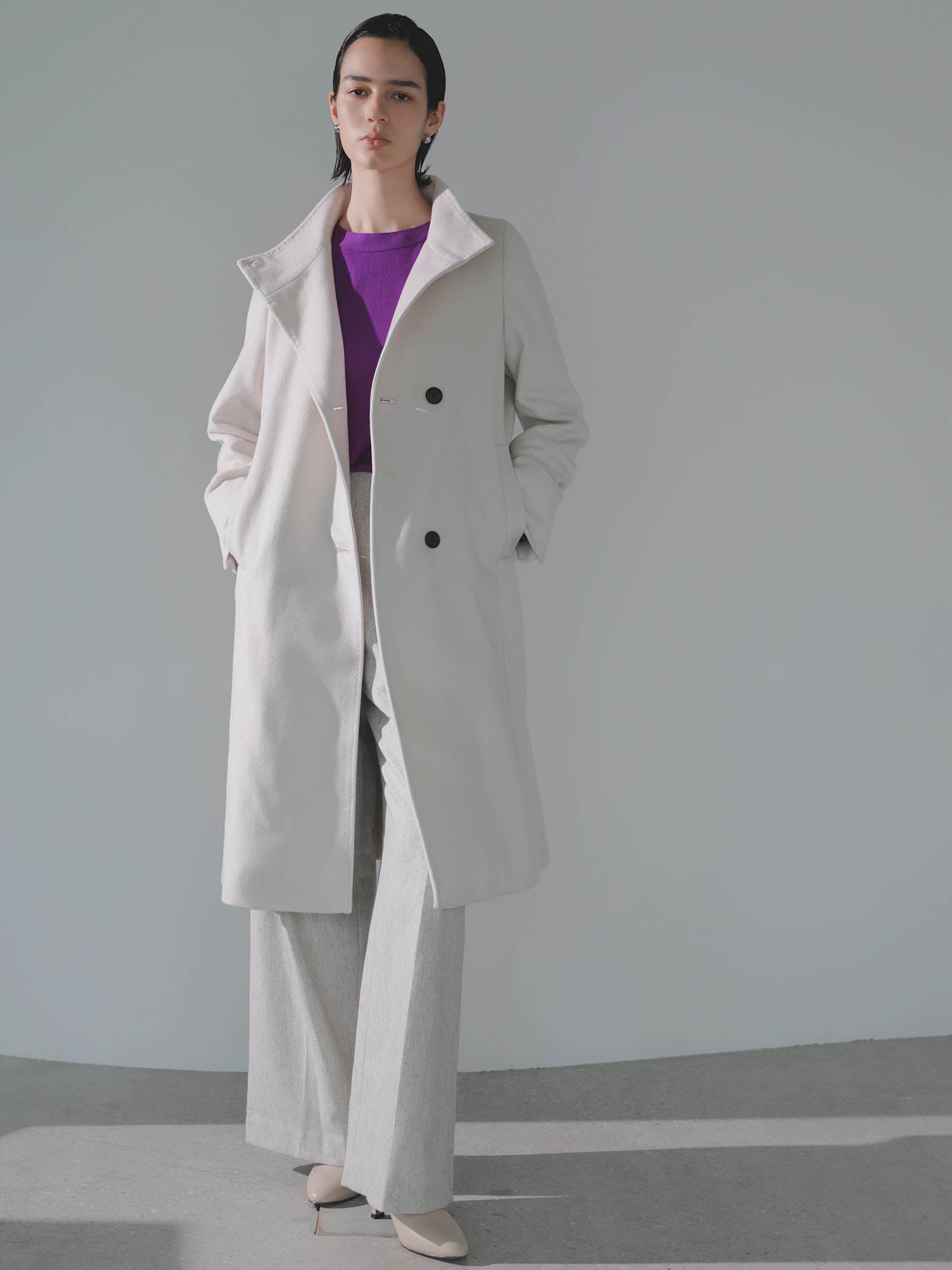 【カタログ掲載】プレミアムウールカシミヤロングコート