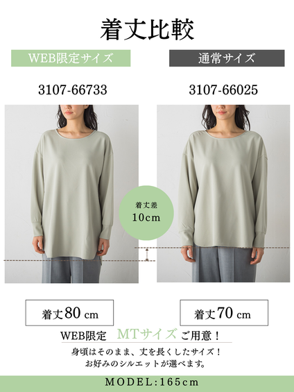 【WEB限定MTサイズ】季節をつなぐTシャツブラウス