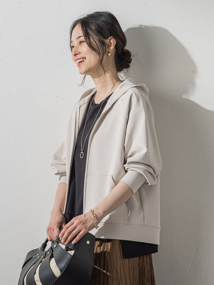 【WEB限定】≪真夏も活躍！≫サラっと快適 多機能ジップパーカー