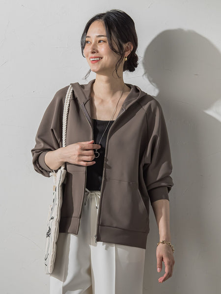 【WEB限定】≪真夏も活躍！≫サラっと快適 多機能ジップパーカー