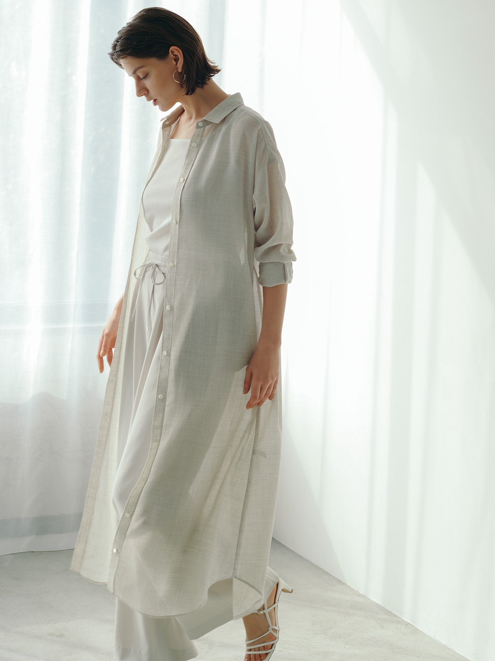 【カタログ掲載】キレイ×リラックス アムンゼンワイドパンツ≪接触冷感/UV/洗濯機で洗える≫