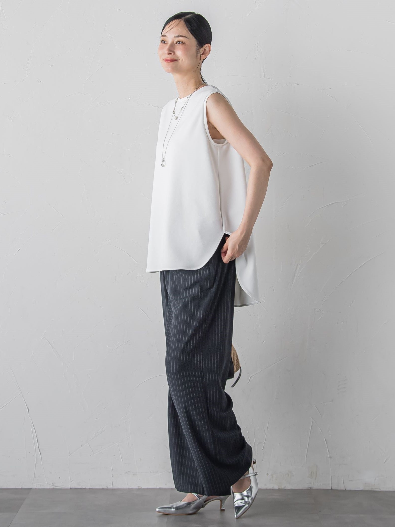 【WEB限定】≪春即完売/一枚でも、レイヤードでも≫季節をつなぐレイヤードタンク
