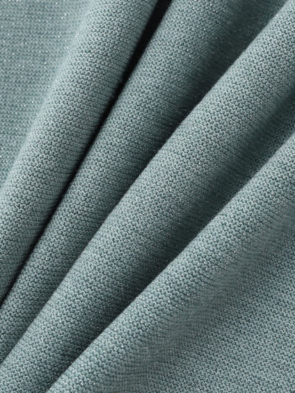 Vネックラメガーターニットプルオーバー≪手洗い可能≫