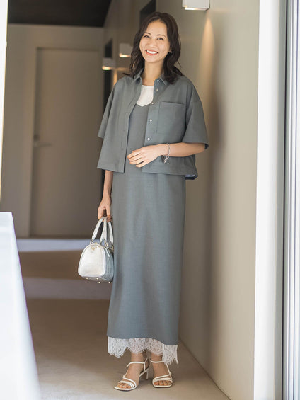 エディター東原妙子×LAUTREAMONT/レースシャツ