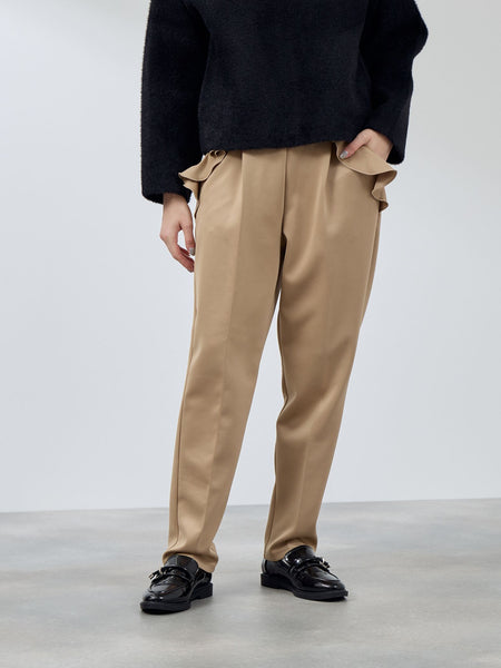 フリルポケットテーパードパンツ≪手洗い可能≫