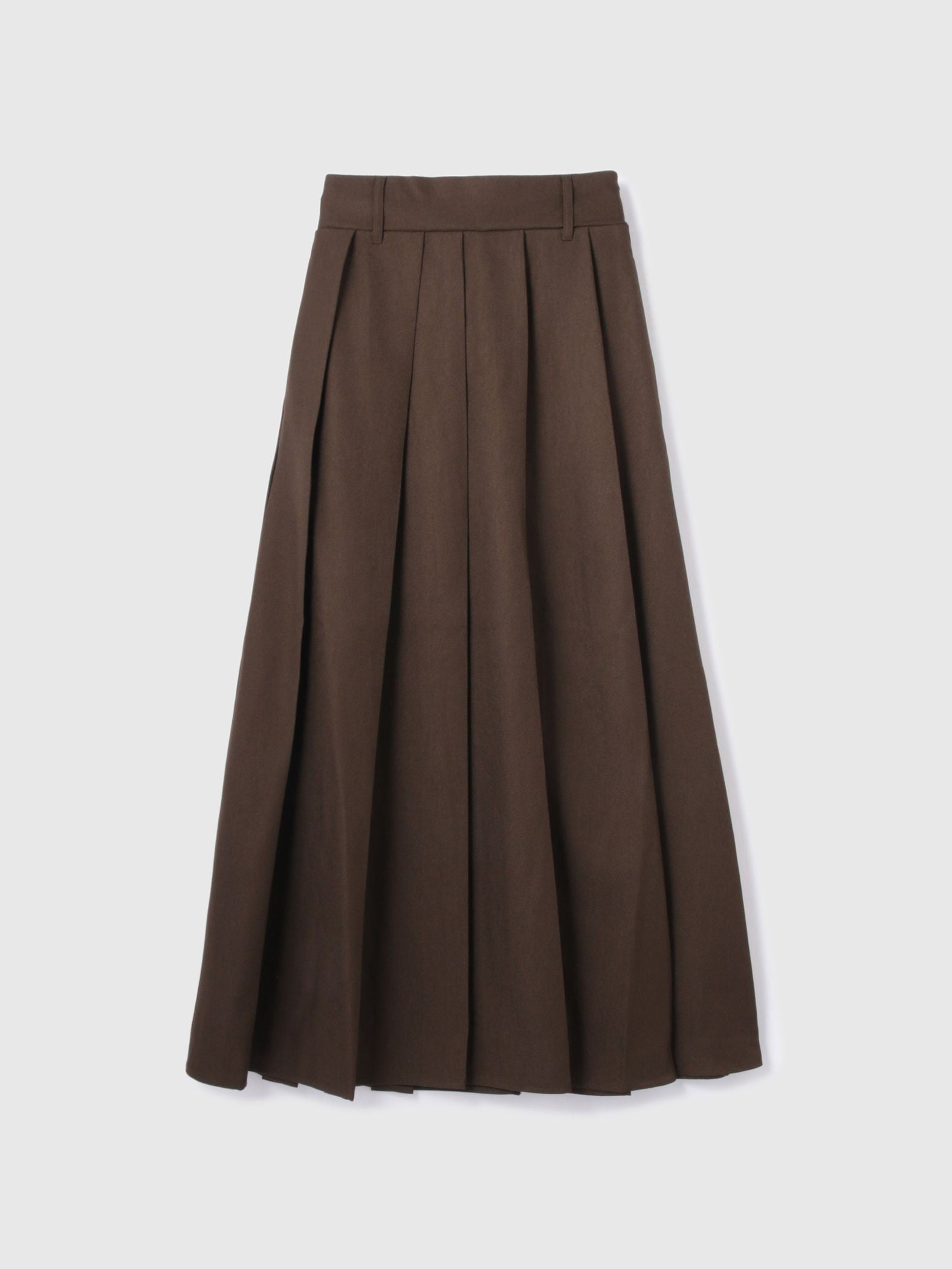 ワイドプリーツスリットスカート≪手洗い可能≫