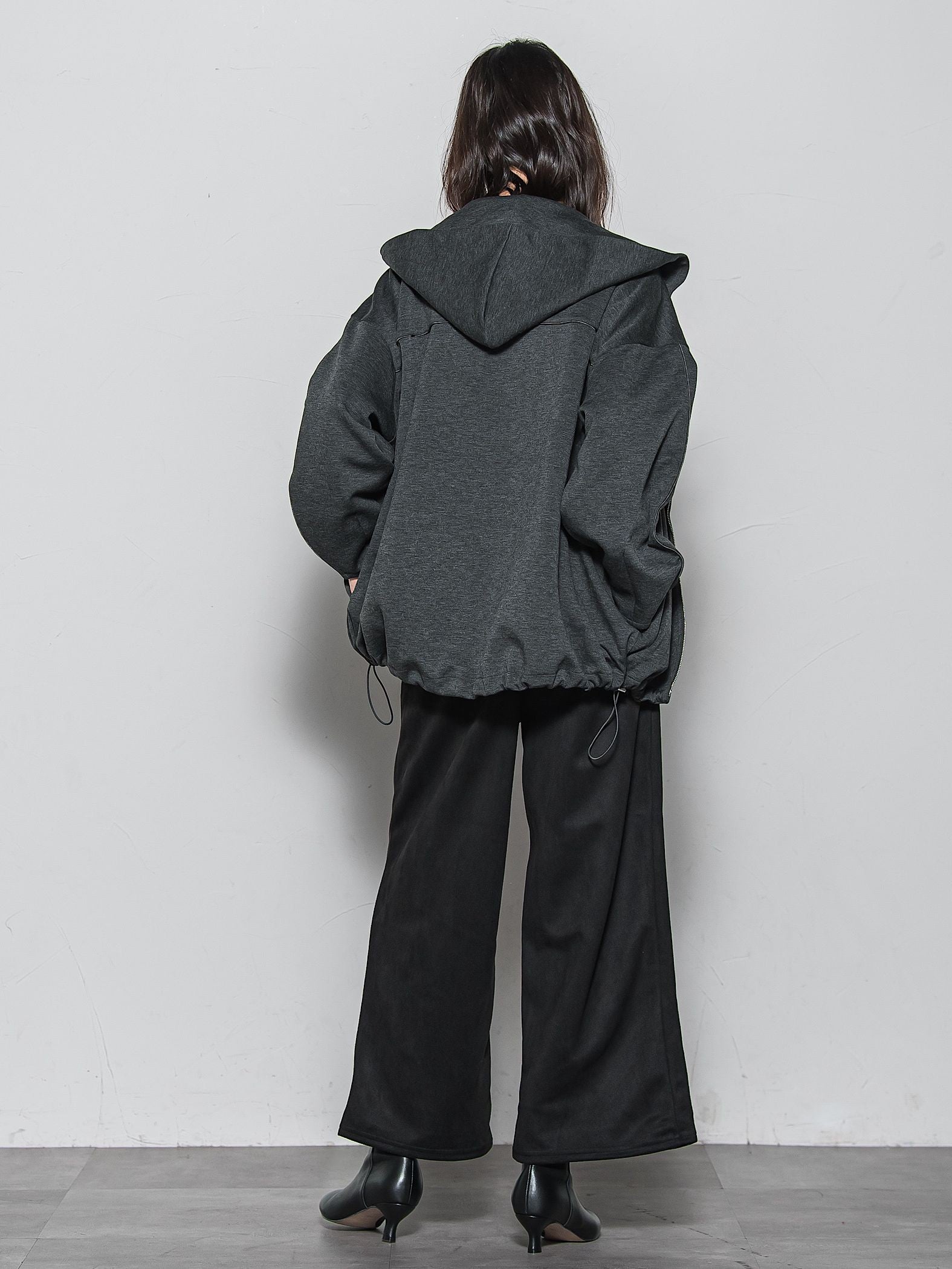 【WEB限定】フードジップダンボールパーカー≪手洗い可能≫