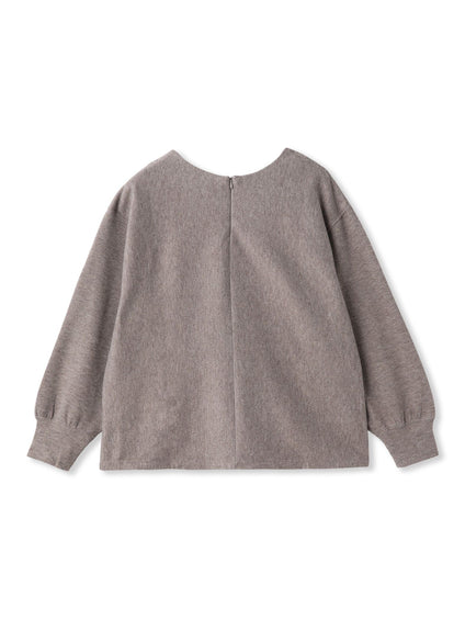 ニットコーデュロイカットソー≪手洗い可能≫