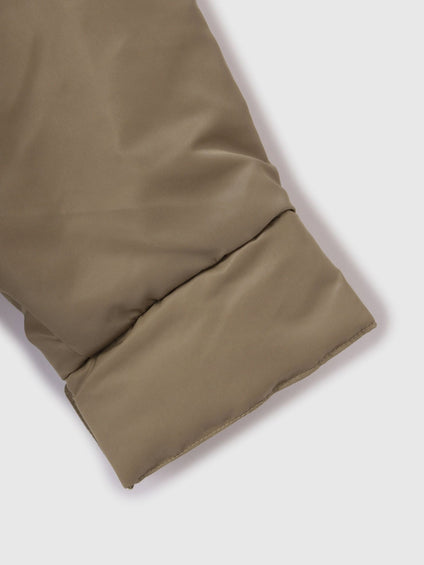 ナイロン中綿フードMA-1ジャケット≪手洗い可能≫