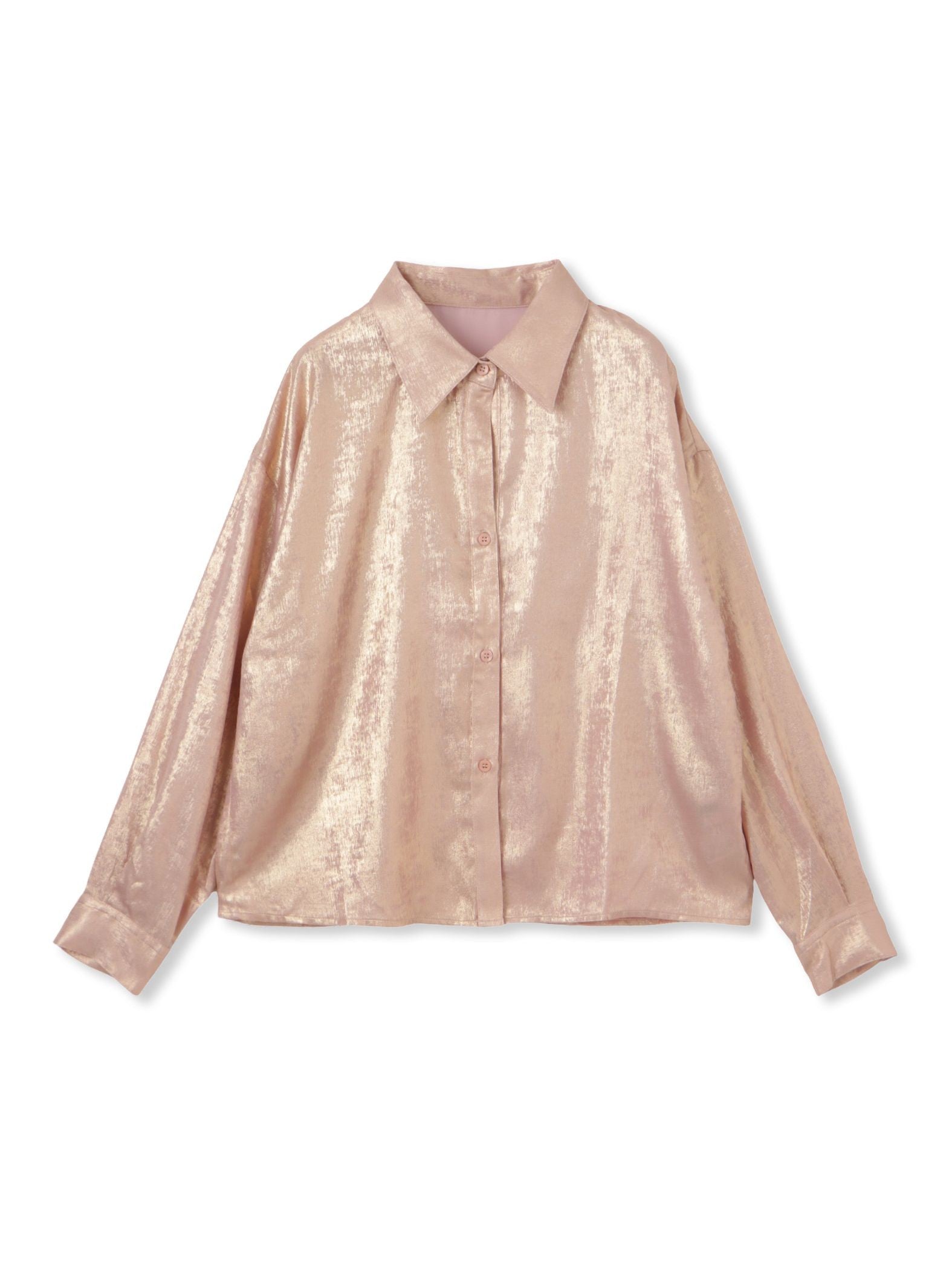 【ENIM BY VICKY】2wayメタリックシャツブラウス《手洗い可能》