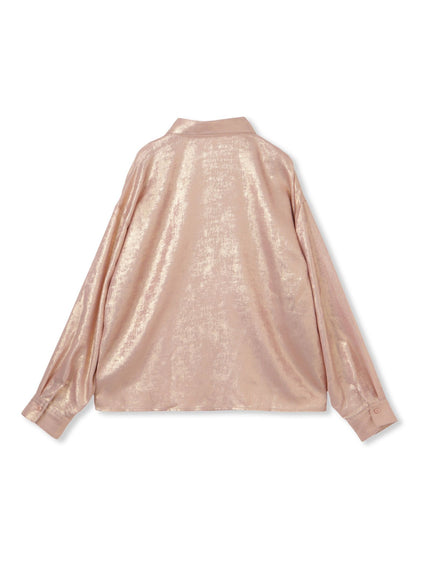 【ENIM BY VICKY】2wayメタリックシャツブラウス《手洗い可能》