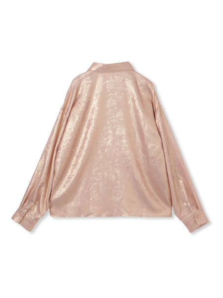 【ENIM BY VICKY】2wayメタリックシャツブラウス《手洗い可能》