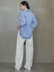 ボリュームスリーブシャツ≪洗濯機で洗える≫