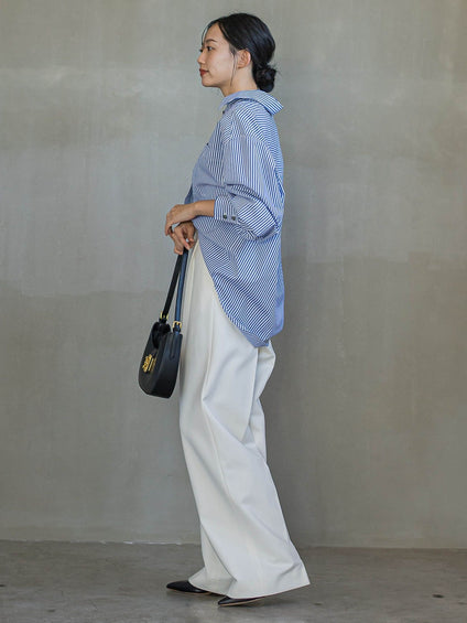 ボリュームスリーブシャツ≪洗濯機で洗える≫