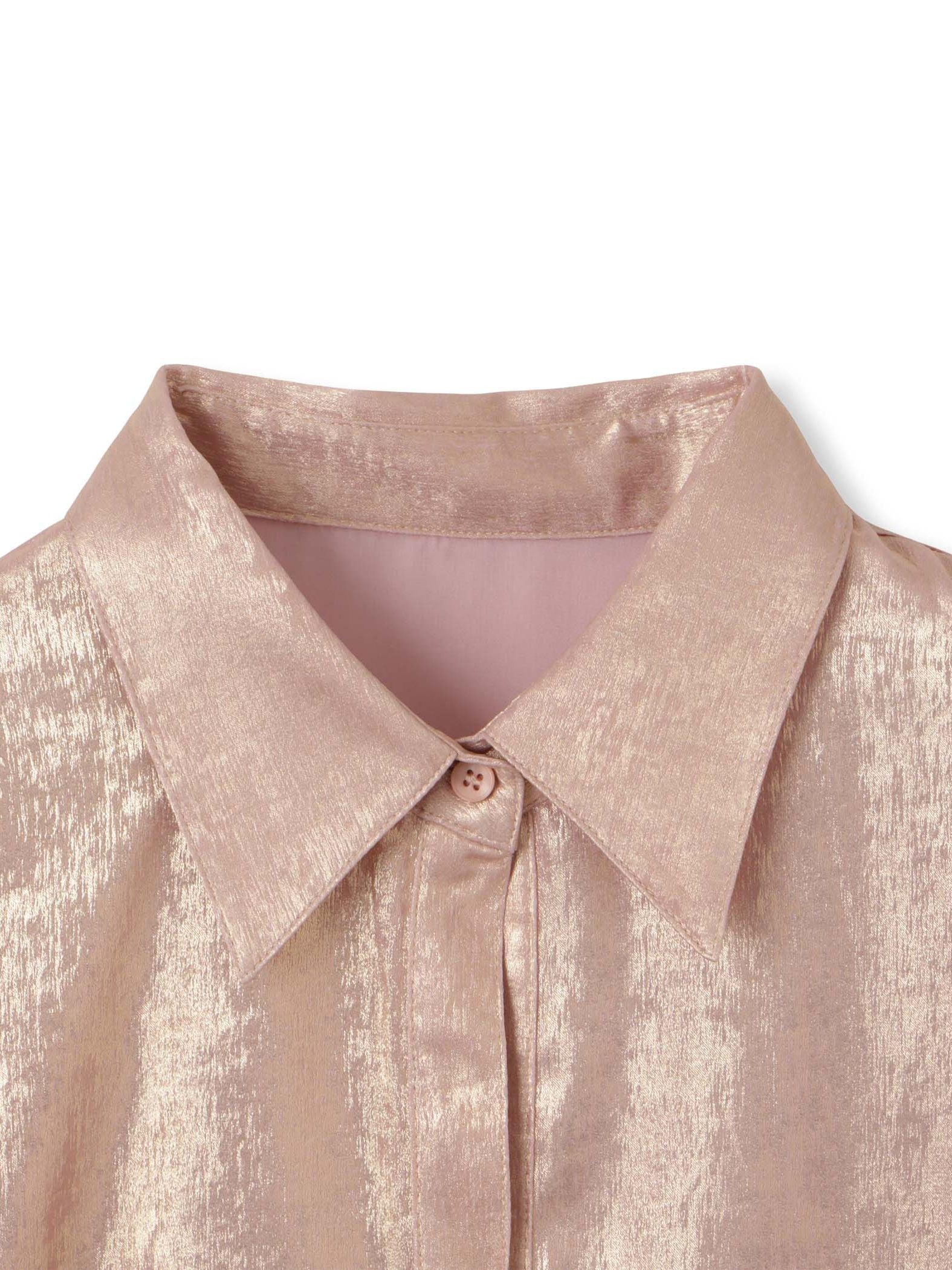 【ENIM BY VICKY】2wayメタリックシャツブラウス《手洗い可能》