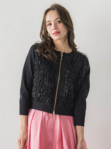 FAIRY AIRYジップカーディガン