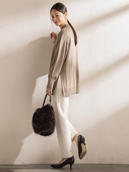 両面起毛テーパードパンツ≪WEB限定13号/洗える/セットアップ対応≫