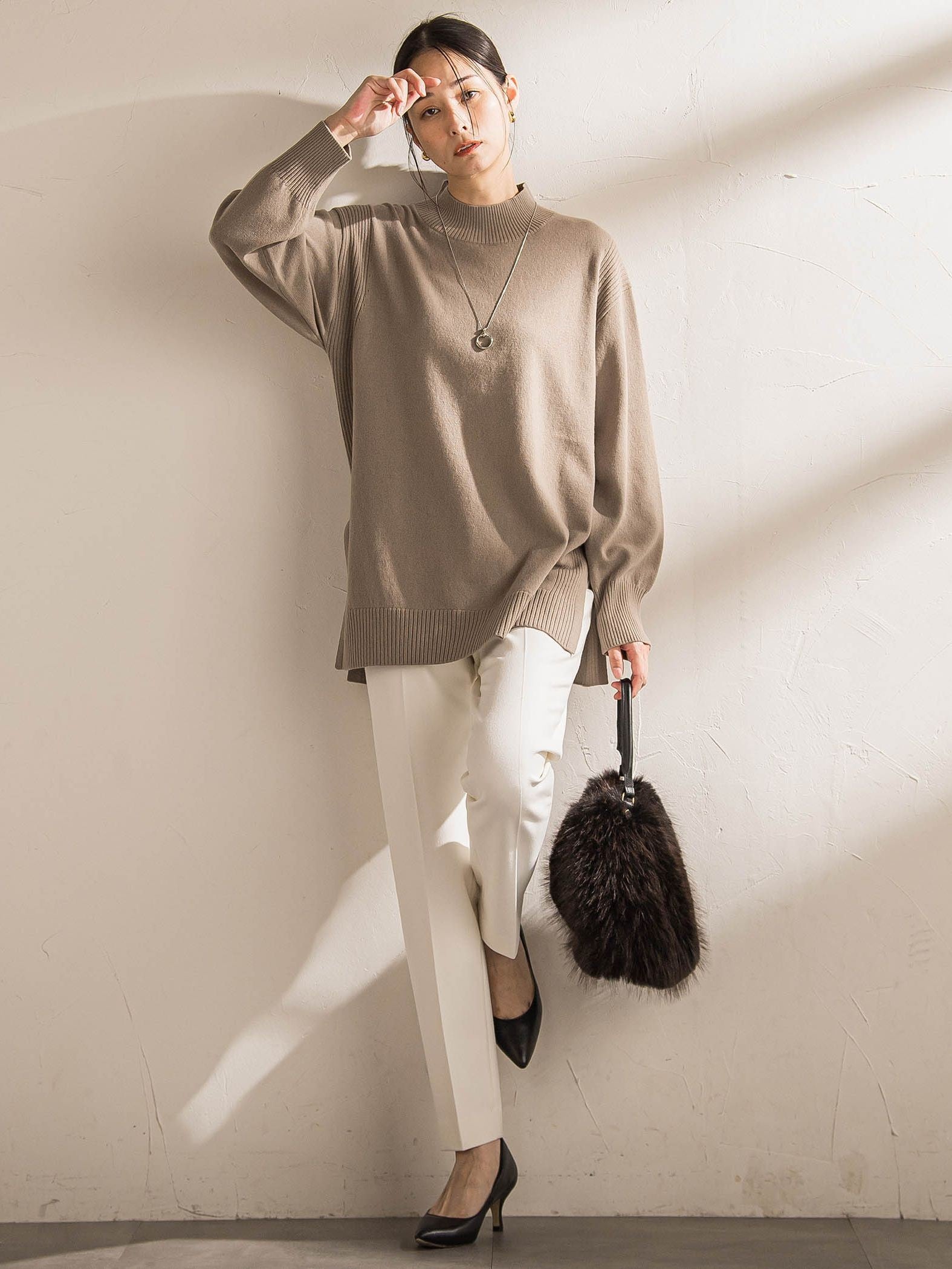 両面起毛テーパードパンツ≪WEB限定13号/洗える/セットアップ対応≫