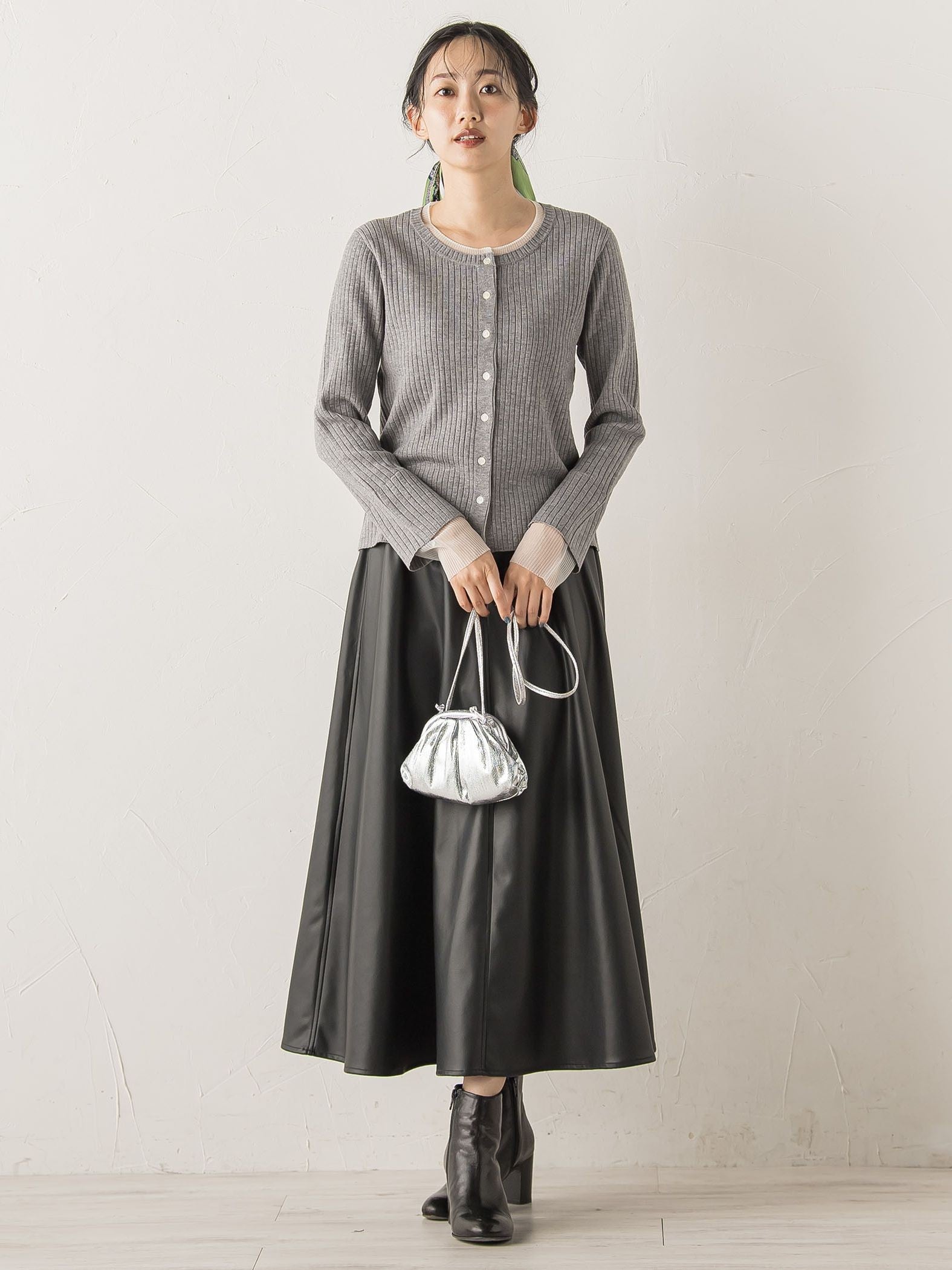 レザーライクスカート≪洗濯機で洗える≫