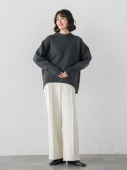 【WEB限定】”毎日頼れる”ゆったりモックネックニット