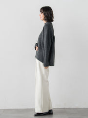 【WEB限定】”毎日頼れる”ゆったりモックネックニット