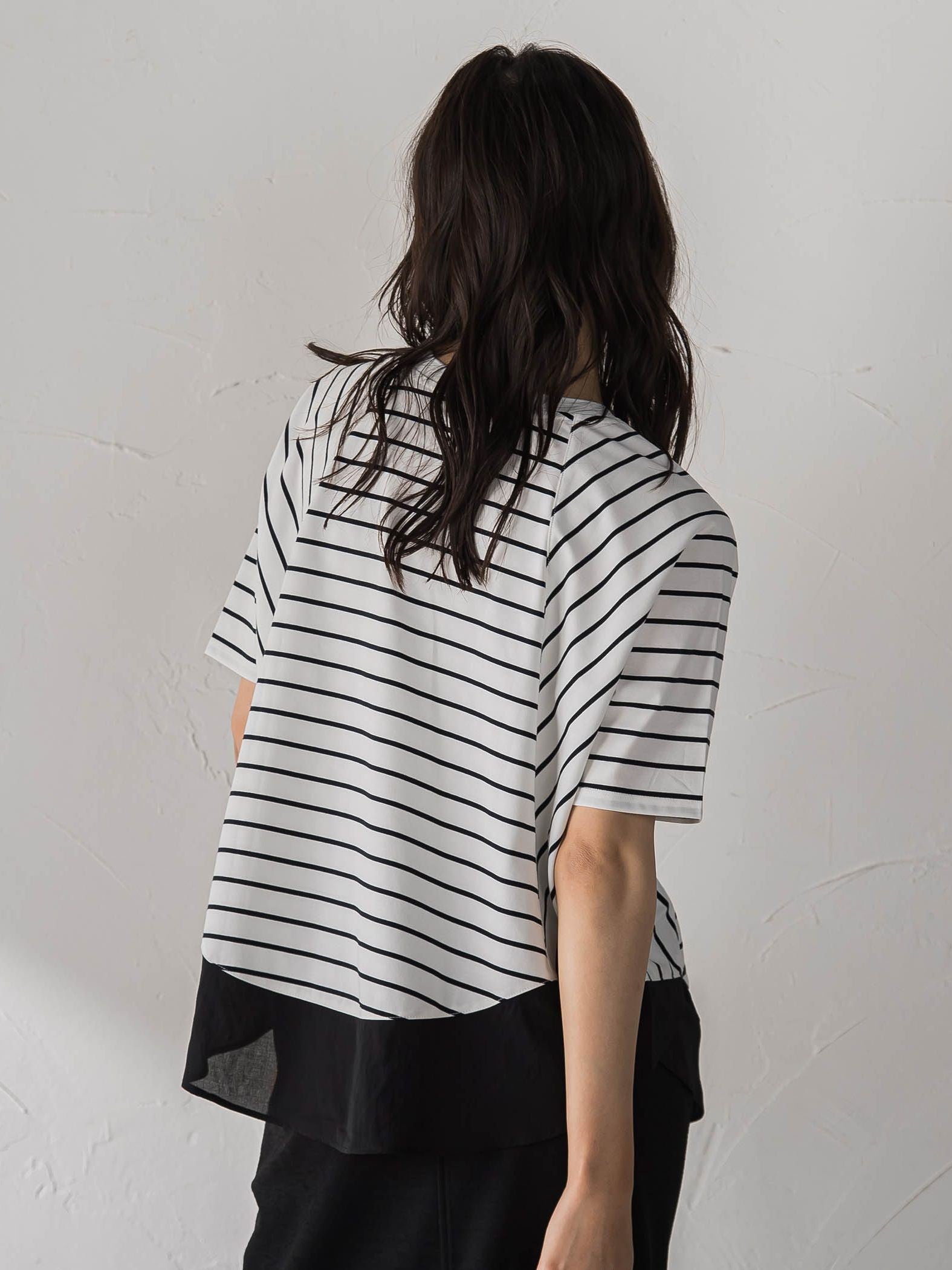 ドライコットンラウンドヘムドルマンプルオーバー