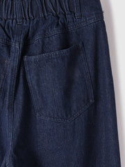 【大人の抜け感】デニムカットオフダメージパンツ