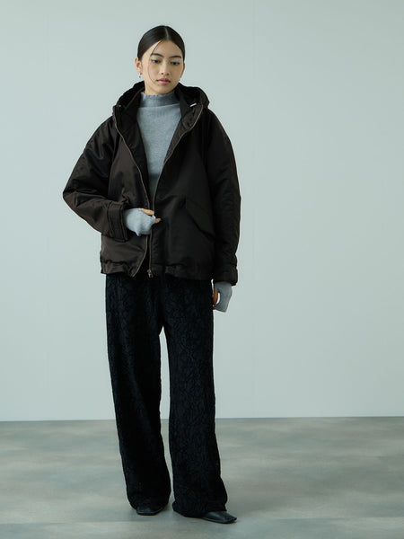 ナイロン中綿フードMA-1ジャケット≪手洗い可能≫