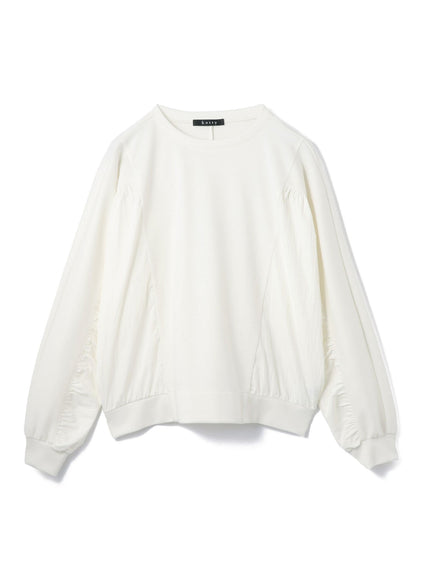 《予約販売》【ふんわり、きちんと。】ドルマンギャザープルオーバー≪手洗い可能≫