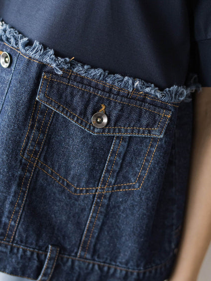デニムドッキングTシャツ