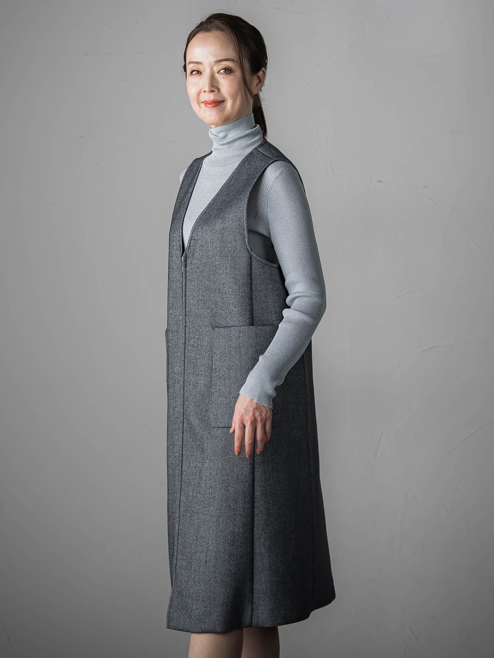 ウールツイードボンディングジャンスカ