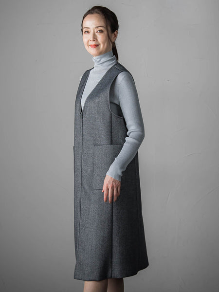 ウールツイードボンディングジャンスカ
