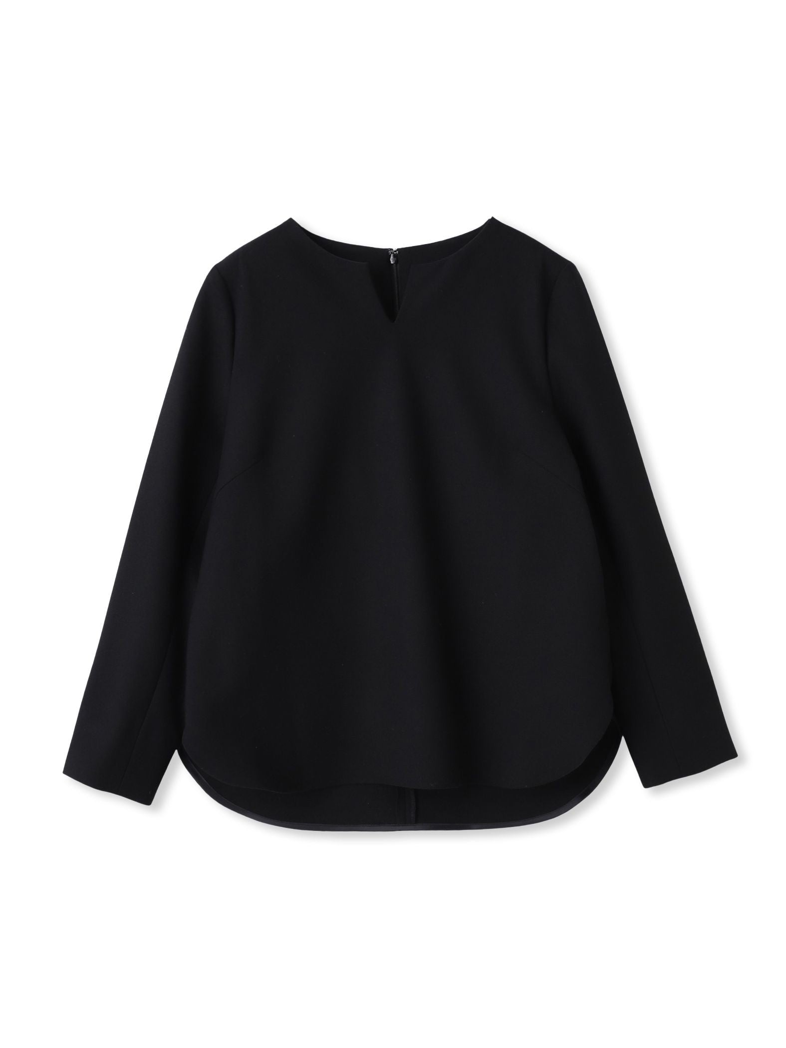 両面起毛キーネックブラウス＜WEB限定11号サイズ＞