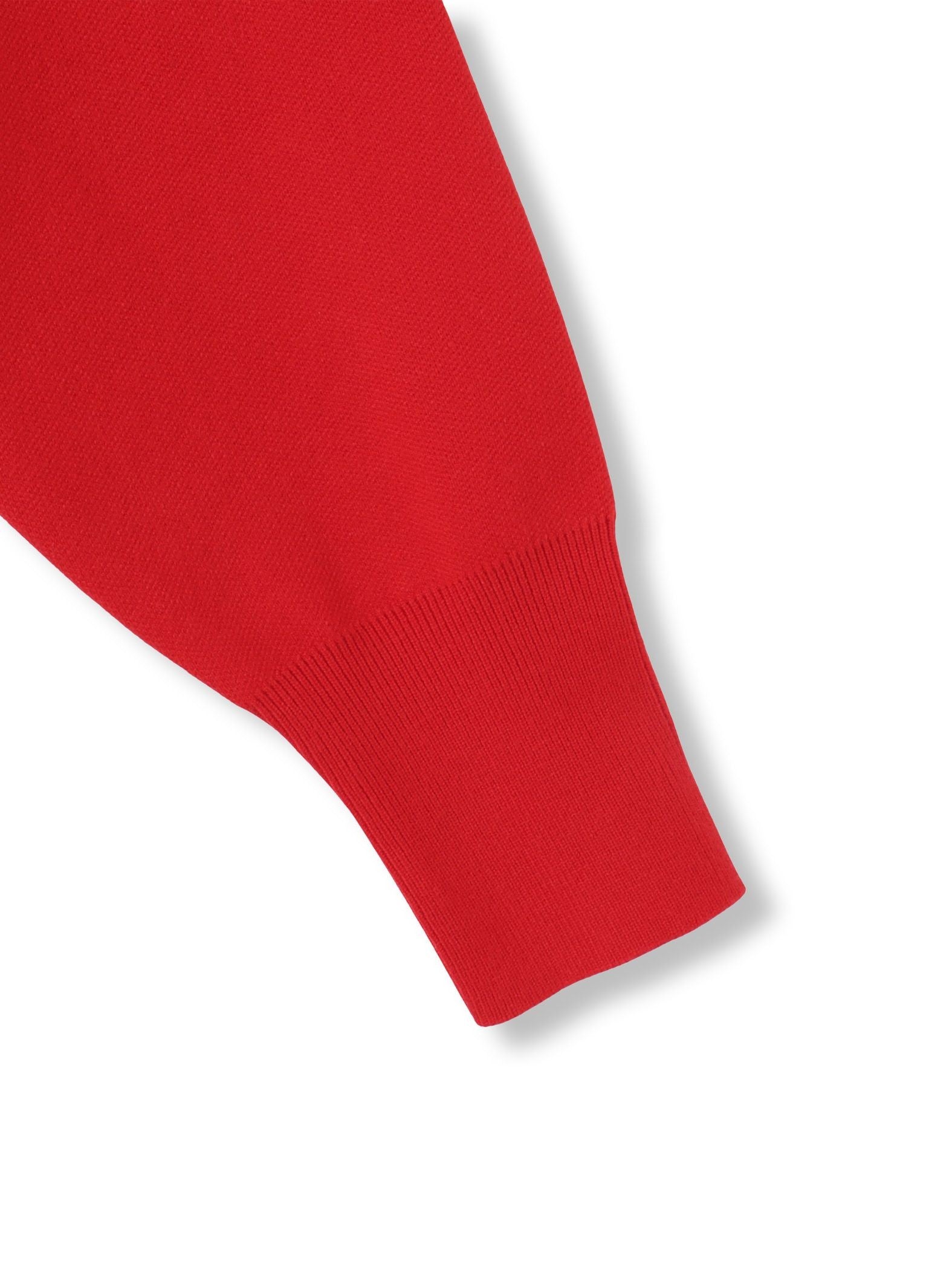 ダブルジャカードVネックニット≪手洗い可能≫