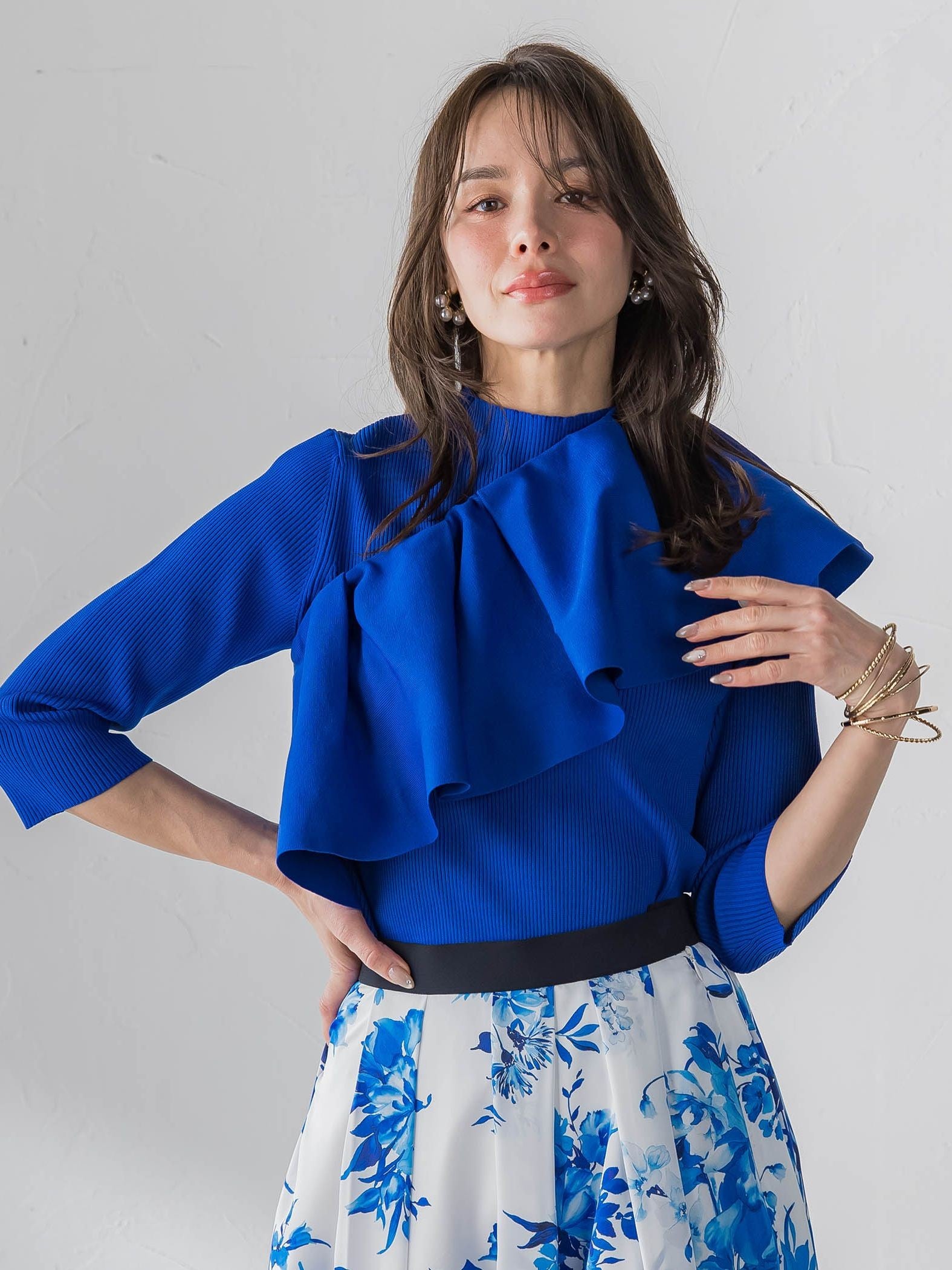 ケープ付き5wayニット