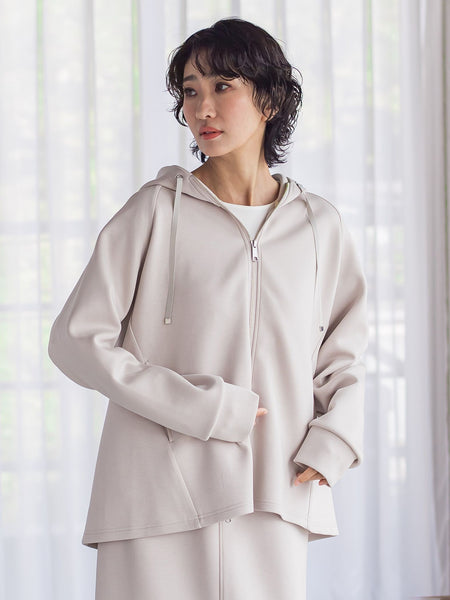 ストレッチダンボールジップパーカー