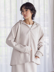 ストレッチダンボールジップパーカー