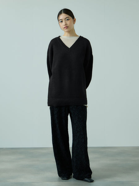 アルパカタッチVネックニットプルオーバー≪手洗い可能≫