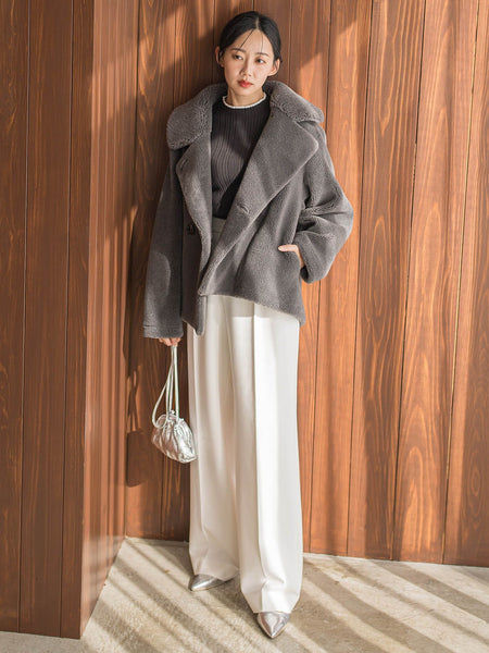 【新色追加】両面起毛ストレッチパンツ≪洗濯機で洗える≫