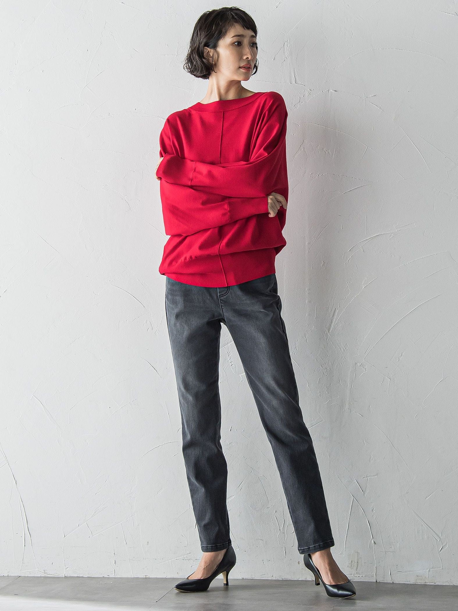 【WEB限定】”楽暖”あったか裏起毛スキニーデニム≪洗濯機で洗える≫