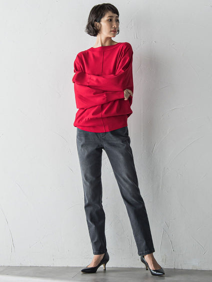 【WEB限定】”楽暖”あったか裏起毛スキニーデニム≪洗濯機で洗える≫