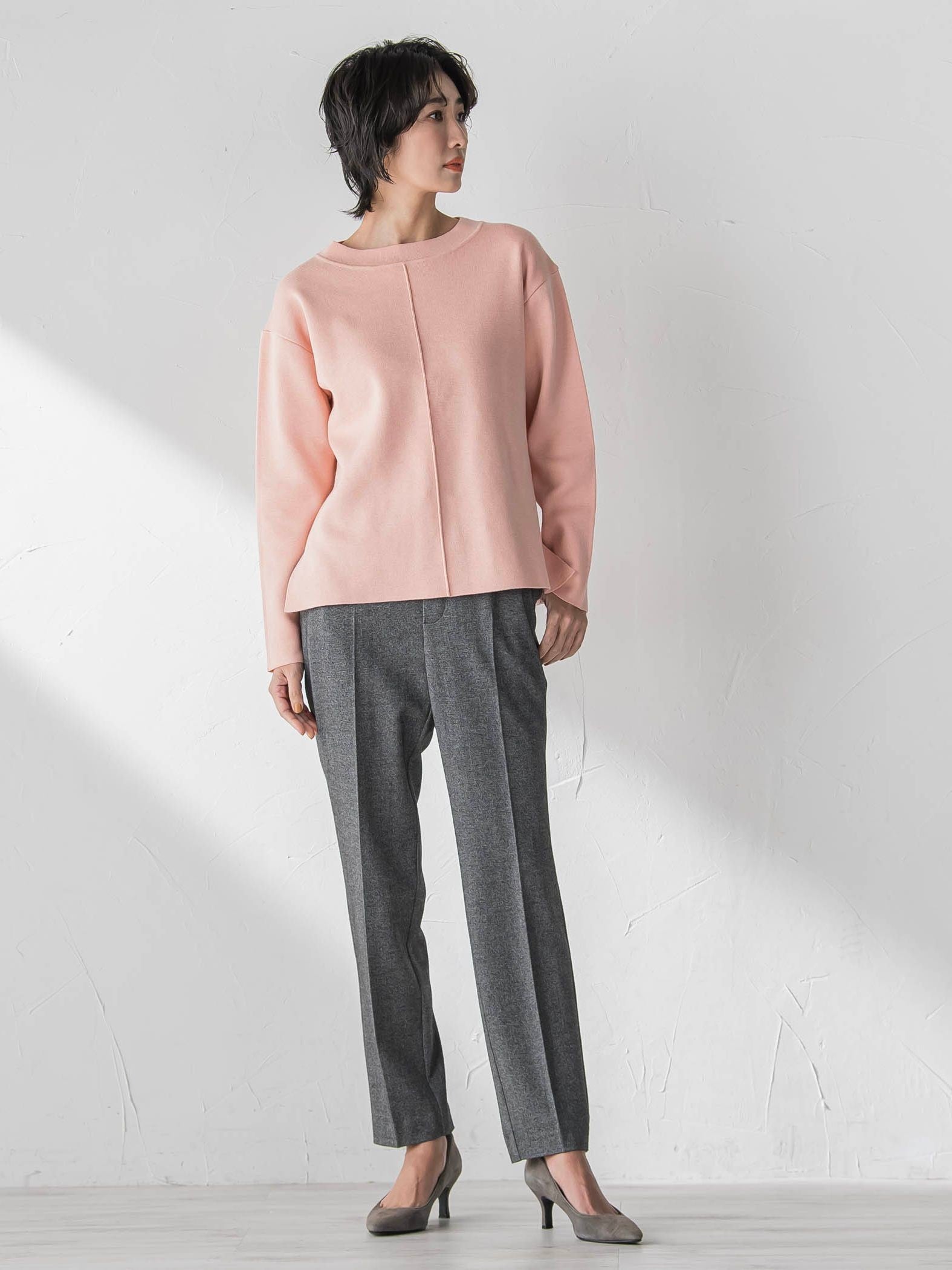 両面起毛2WAYストレッチテーパードパンツ