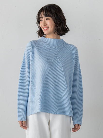 ヘリンボーンニット