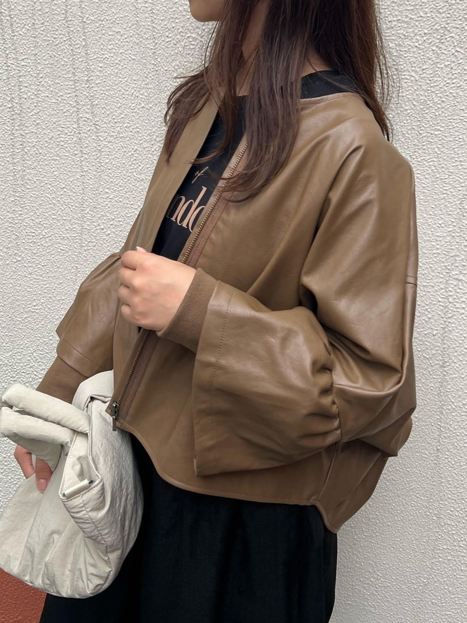 フェイクレザーフリルレイヤードジャケット | Ketty Chérie（ケティ 