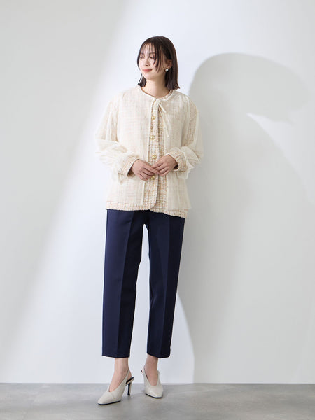 チュールレイヤーセットツィードジャケット