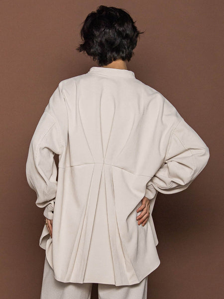 コーデュロイバックタックシャツ≪手洗い可能≫