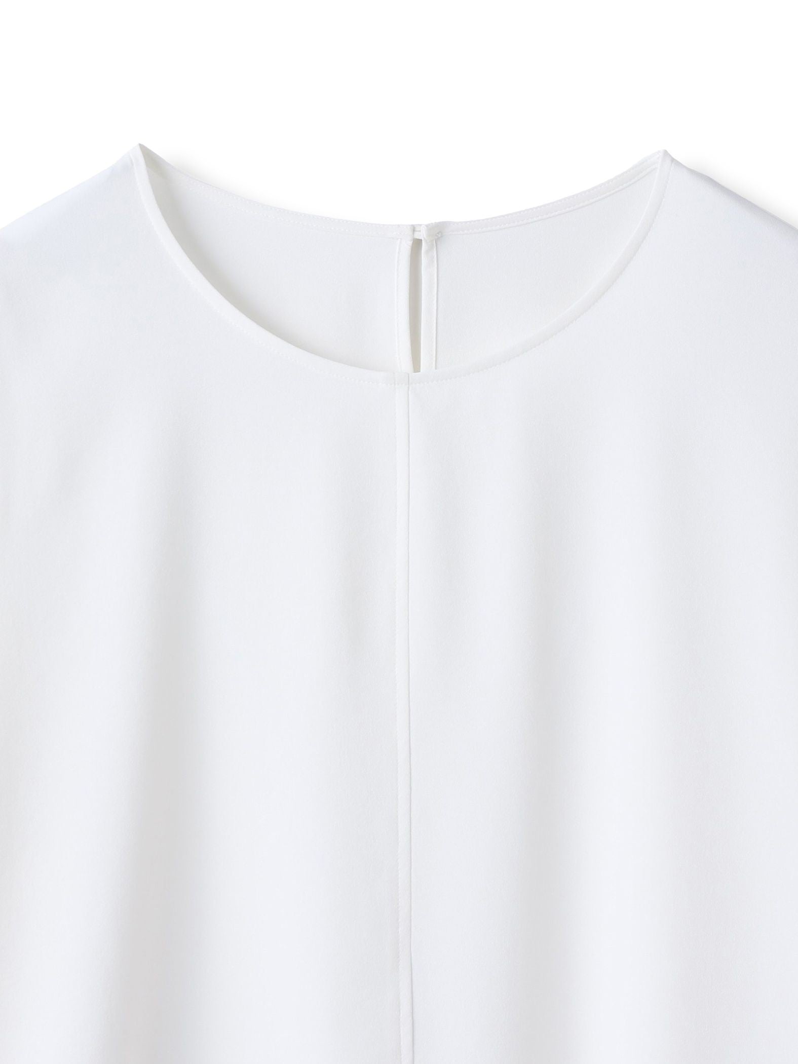 裾レースジョーゼットブラウス