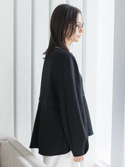 ペプラムシルエットプルオーバー≪洗える≫