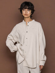 コーデュロイバックタックシャツ≪手洗い可能≫